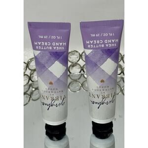 2 Bath & Body GINGHAM VIBRANT Shea Butter Hand Cream 1 oz ea (065)